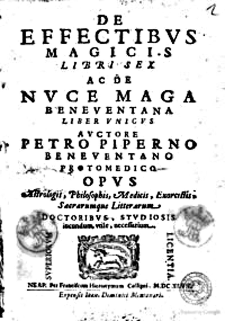 De effectibus magicis - nuce maga beneventana-Pietro Piperno